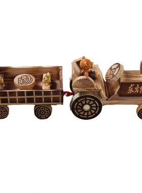 竹木创意工艺品摆件仿真玩具实木