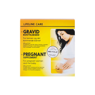 挪威直邮LifelineCare孕妇鱼油DHA维生素备孕叶酸孕妈营养