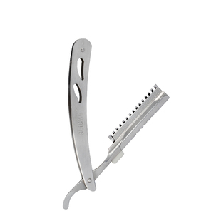 剃须刀手动老式刮胡刀不锈钢刀架胡刮刀理发剃刀刮脸刀送10刀片