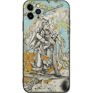 达利抽象手绘油画手机壳超现实主义适用于苹果VIVO华为小米艺术