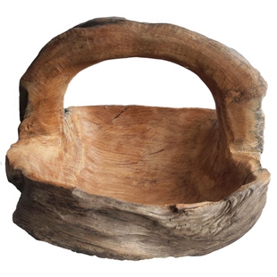 根雕手工艺枯木松脂小花篮多肉创意个性化装饰树节瘤疙瘩居家摆件