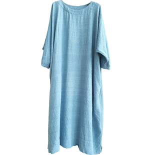 【小红书推荐】o2life氧气生活麻袋连衣裙中长款宽松佛系慵懒袍子