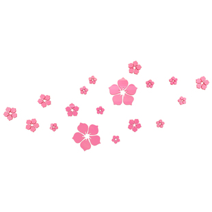 银色镜子花立体墙贴客厅沙发电视背景墙面装饰卧室床头创意贴纸画