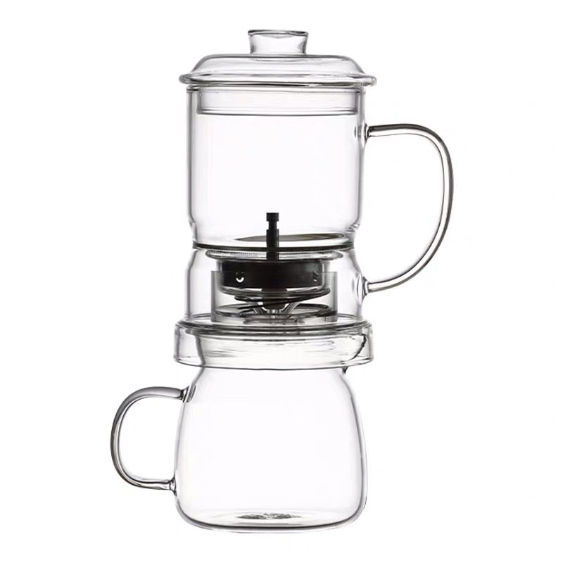 兑尊全玻璃功夫茶具玻璃茶漏茶隔