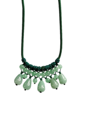 纯然饰品东陵玉可调节女宫廷风