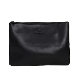 蓝皮具男士真皮手拿包时尚潮流牛皮手拎包大容量文件包手抓包男包