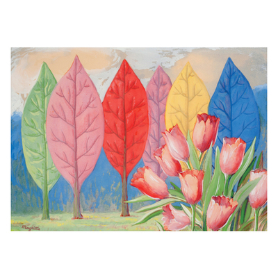 色彩寓意马格利特艺术风装饰画