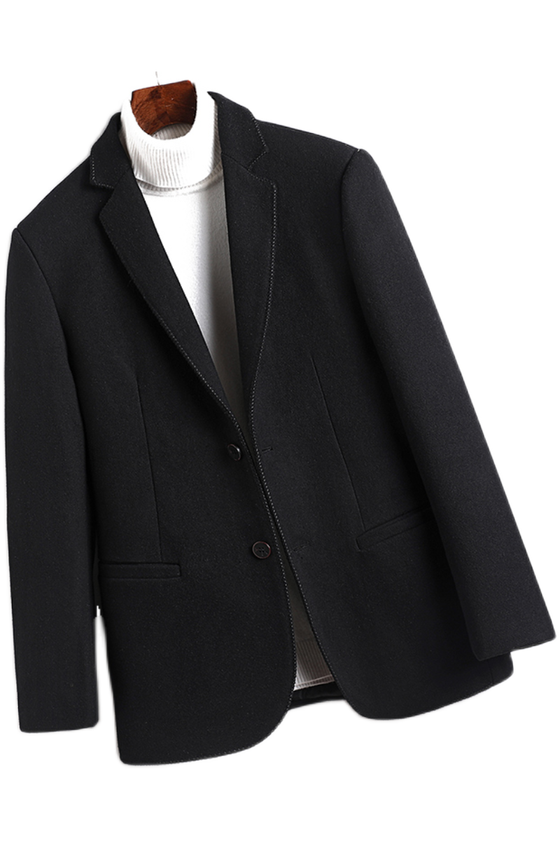 S-M905冬季男士毛呢大衣羊毛修身外套大衣商务高端P135,男装毛呢大衣,电商B360