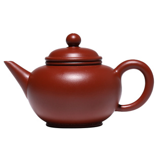 中言宜兴紫砂壶套装纯手工大红袍泡茶壶功夫茶具正宗水平壶100cc