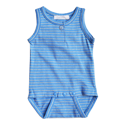 新生儿纯棉夏季无袖三角哈衣T恤