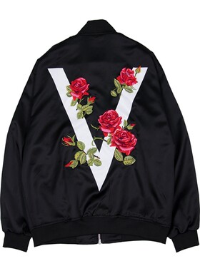 vovavi薄款刺绣嘻哈国潮棒球服
