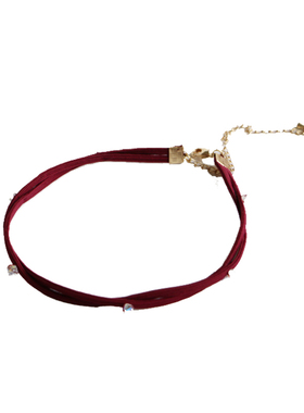 CHOKER原创设计4色水晶颈带