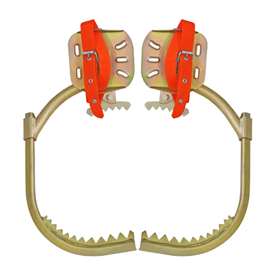 电工木杆脚扣加厚国标上树专用工具电信脚扎子铁鞋爬树神器爬杆器