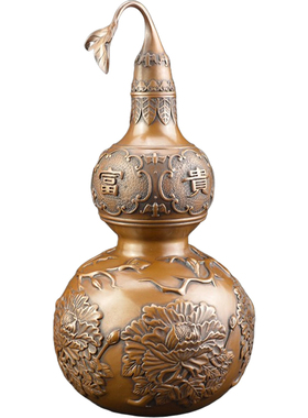 铜葫芦家居客厅风水酒柜装饰品