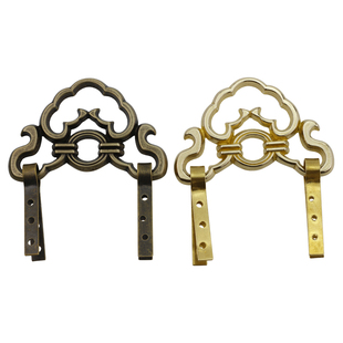 黄铜挂画挂钩中式仿古招牌镜框画托字画匾额装饰挂钩固定挂扣挂钩