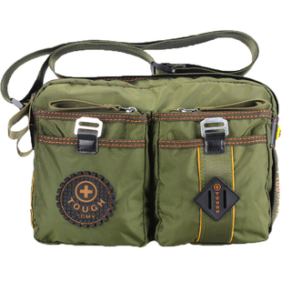 TOUGH单肩包男潮牌ins男士休闲时尚个性防水尼龙多拉链单肩斜跨包