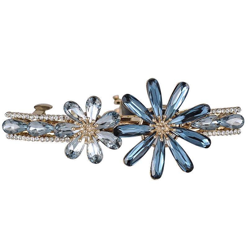 发夹女顶夹头饰韩国花朵发卡弹簧