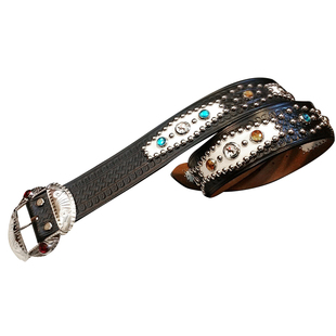 日本ACE WESTERN BELTS手工复刻美国复古优质牛皮腰带型男No.200