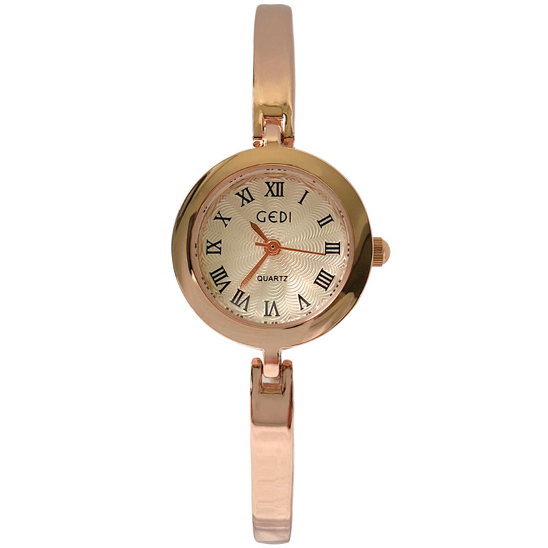 【Ms.h三四】小表盘手表女迷你小巧复古罗马刻度细链条文艺手镯表