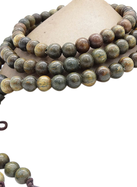 文玩正宗绿檀木圆珠南美洲佛珠