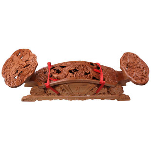 泰山福缘阁桃木如意摆件 家居乔迁商务礼品木雕工艺品饰品