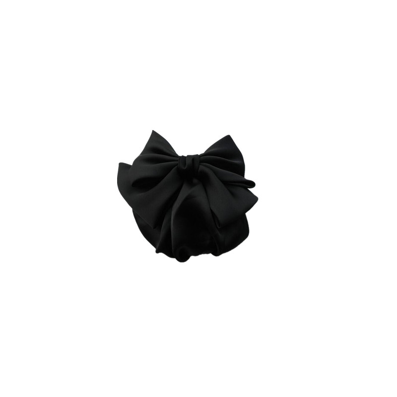 头花网兜发夹缎面发夹布兜百搭