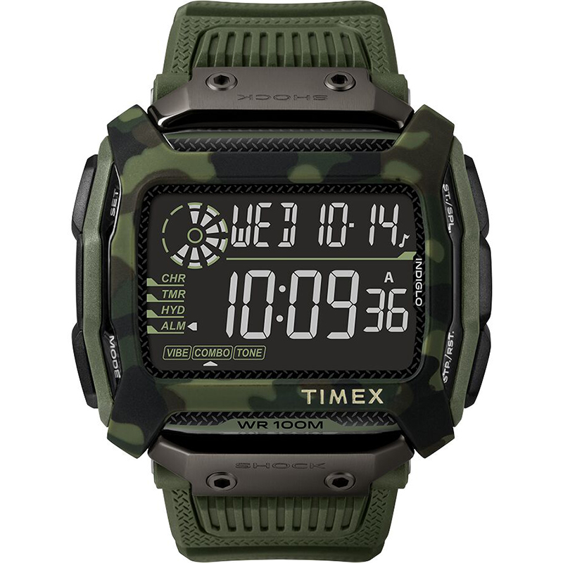 代购正品Timex Command™ Shock 天美时防震潜水军旅风运动手表男