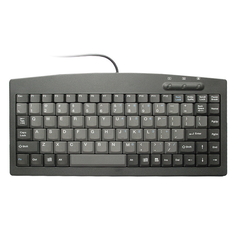 ALLEK奥乐克工业键盘JME-8231剪刀脚KB-8231 PS2/USB工控小键盘