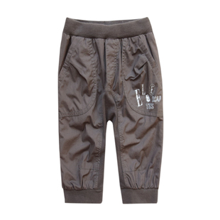 ELLE童装男童短裤夏季平织七分裤纯棉中大童裤子中裤儿童五六分裤