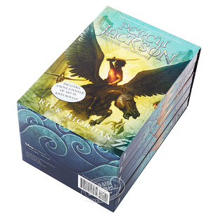 Percy Jackson 波西杰克逊和奥林匹斯英雄5本套装 第一季 英文原版 美版平装 Rick Riordan 神火之盗 可搭哈利波特英语原版