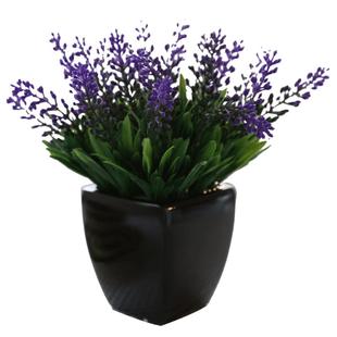 知根 仿真花薰衣草套装 花瓶花艺 假花塑料花 餐桌茶几书房装饰花