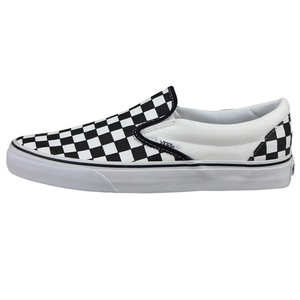 Vans Slip On黑白棋盘格一脚蹬帆布鞋男女低帮休闲板鞋VN-0EYEBWW