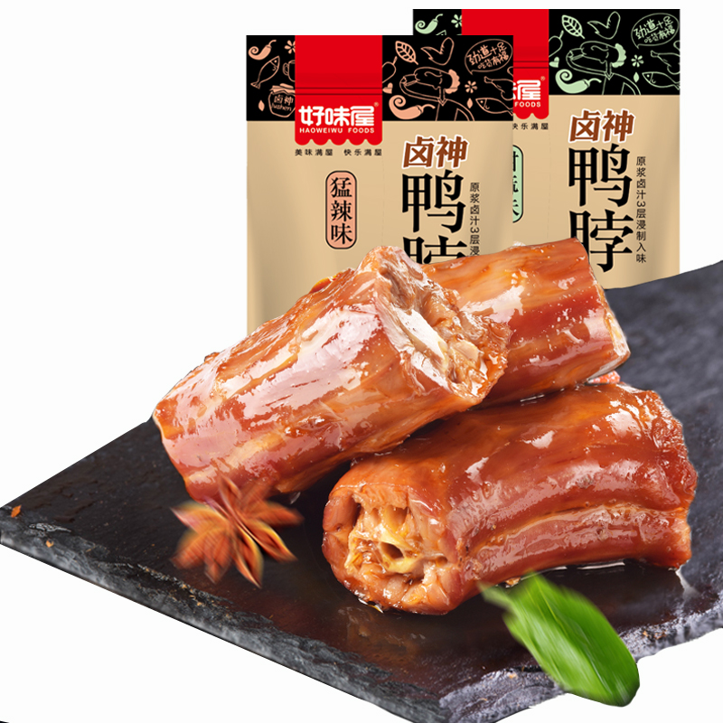 好味屋湖南特产风干麻甜辣鸭脖子