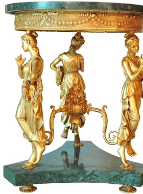 欧式风黄铜茶几别墅客厅桌子