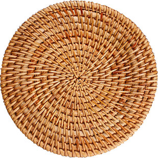 越南藤编竹制茶垫垫子功夫茶茶杯垫茶道茶壶垫托壶垫杯托茶具配件