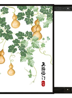 电表箱装饰画免打孔客厅