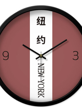 大堂前台沙发背景墙创意风挂钟