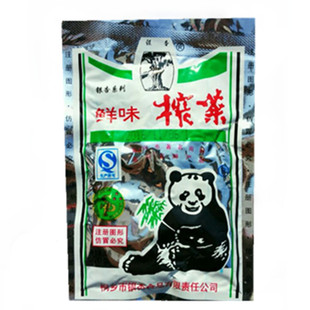 鲜味熊猫银杏牌榨菜68克 浙江地方特产下饭菜开袋即食方便烧菜配