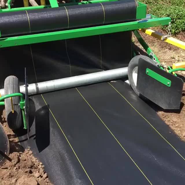 Garlic And Onion Pp Plastic Weed Control Mat/woven Black Anti Grass