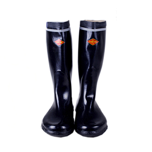 双安6KV绝缘靴长筒橡胶防砸防滑耐磨矿用雨靴反光条工矿防电防砸