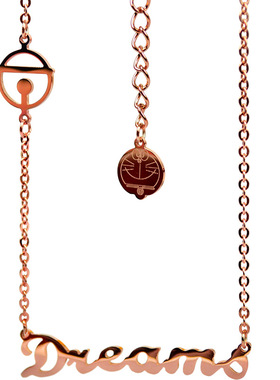 哆啦a梦字母项链日韩儿童节生日