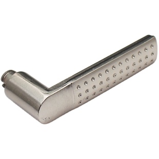 防盗门把手 全铝加厚金属手柄替换六角塑料门把大门 拉手门锁配件