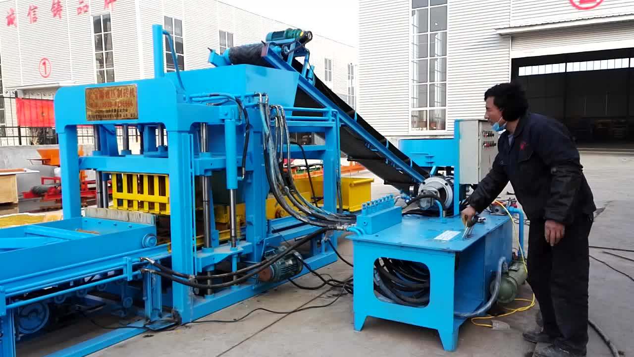 Qtj420 Semi Automatic Hydraulic Cement Block Making Machine Full Line
