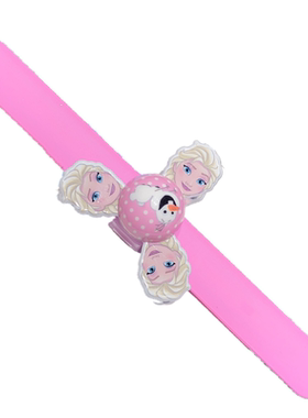 冰雪公主发光旋转手环爱莎手镯女