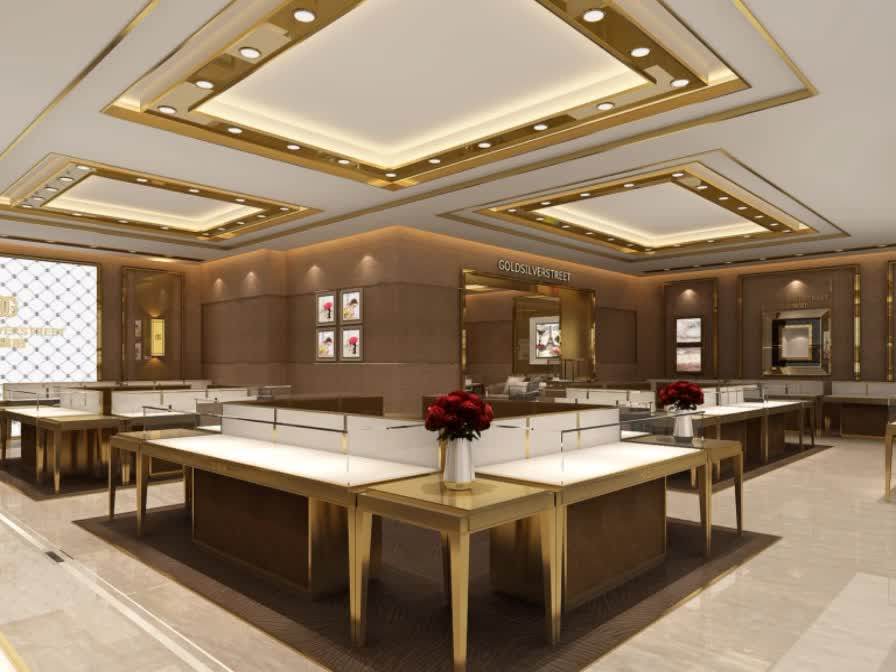 High End Commercial Furniture Retail Counter Top Glass Jewelry Display