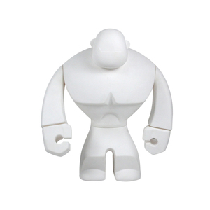 MRHERO原创设计创意玩偶模型手办公仔摆件装饰涂装素模白模8英寸