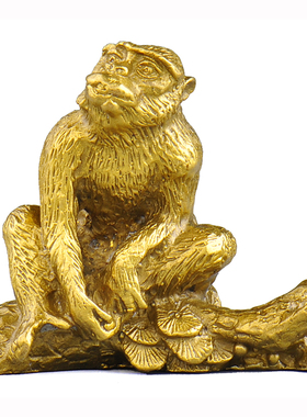 普生缘黄铜家居摆件龙蛇属鼠