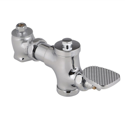 全铜卧式脚踏式大便厕所冲洗阀