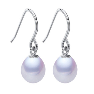 【古蒂原创】天然淡水珍珠耳环S925纯银耳勾水滴形珍珠耳钉女耳坠