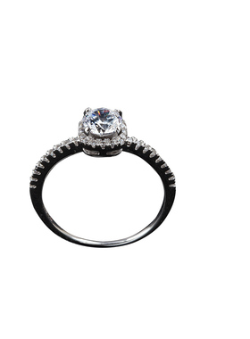 韩国超闪锆石女士生日礼物戒指